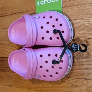 NWT Big Girls Crocs
